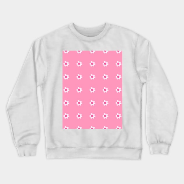 Flower pattern design in pink color Crewneck Sweatshirt by DanielK